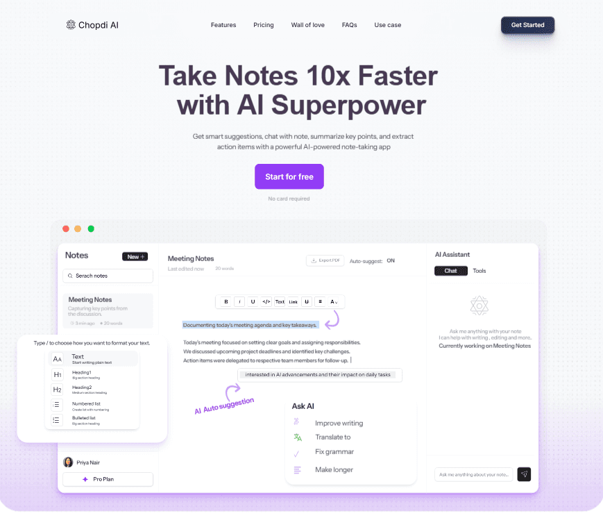 AI Native Note Intelligence